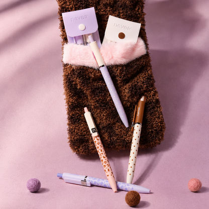 Star Marker Gel Pen Dot & Leopard Series (2 Pcs Set)