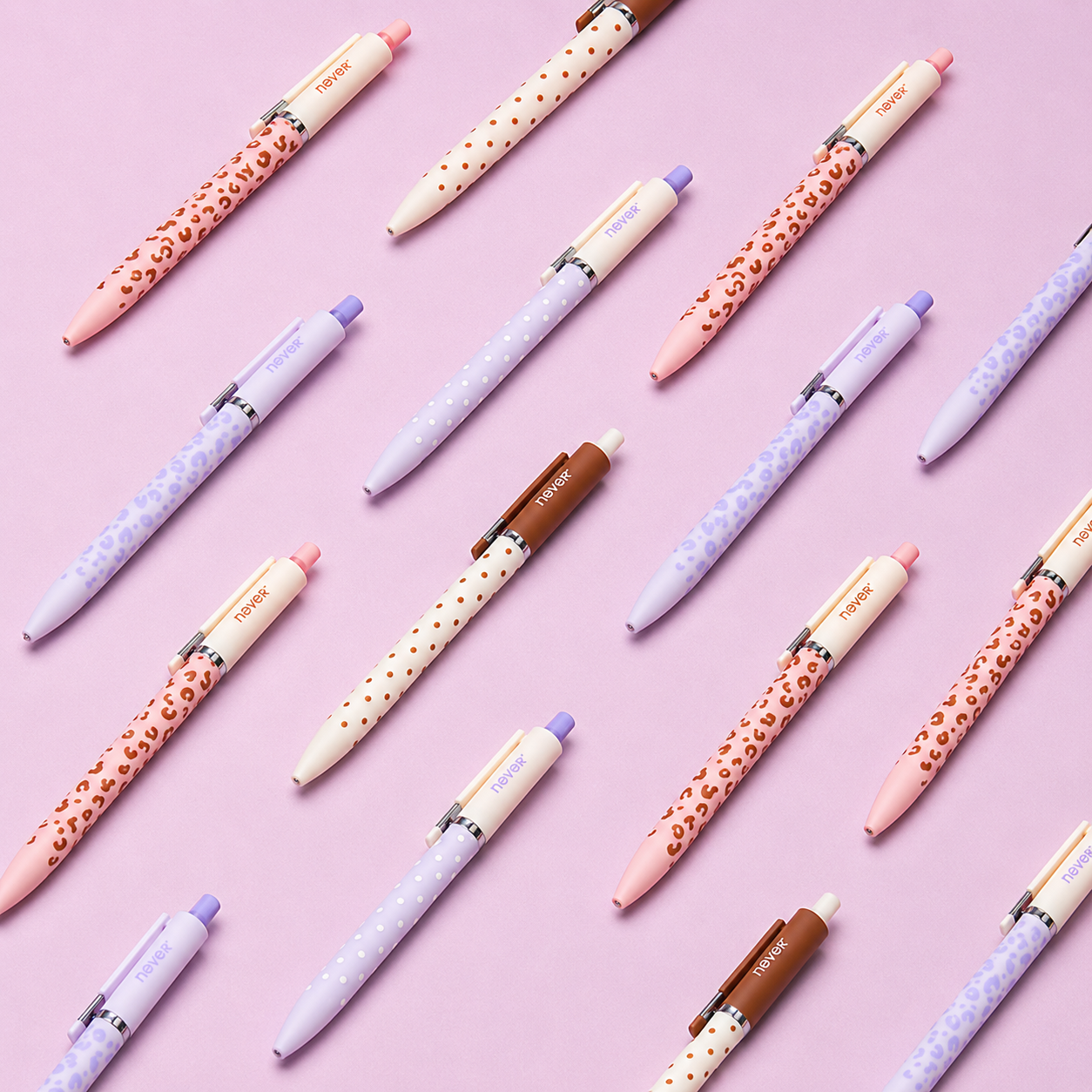 Star Marker Gel Pen Dot & Leopard Series (2 Pcs Set)