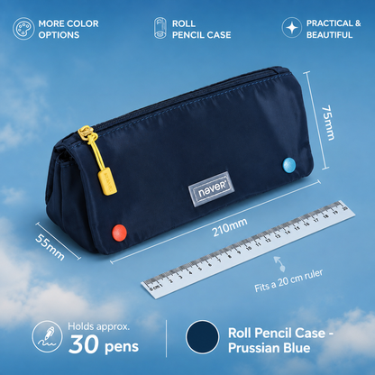 Roll Pencil Case Multi-Layer Washable Pen Pouch