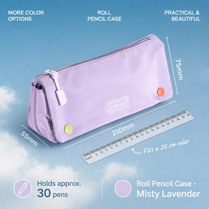Roll Pencil Case Multi-Layer Washable Pen Pouch
