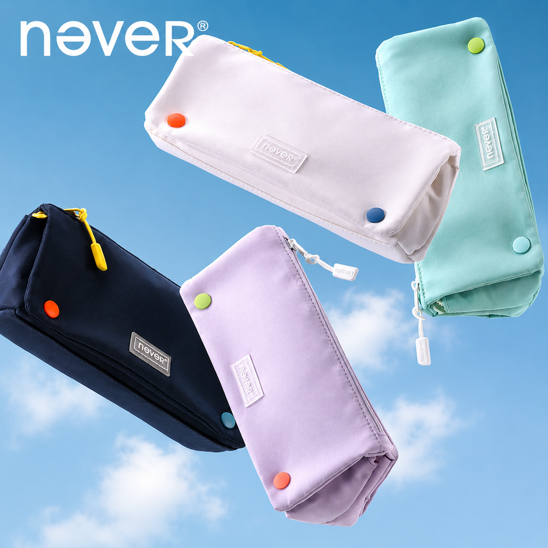 Roll Pencil Case Multi-Layer Washable Pen Pouch