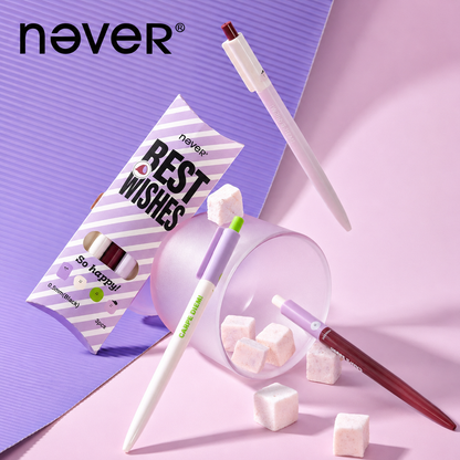 Taro Pie Color-Block Gel Pen Set (3 Pcs)