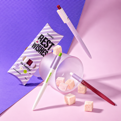 Taro Pie Color-Block Gel Pen Set (3 Pcs)