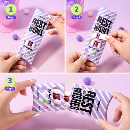 Taro Pie Color-Block Gel Pen Set (3 Pcs)