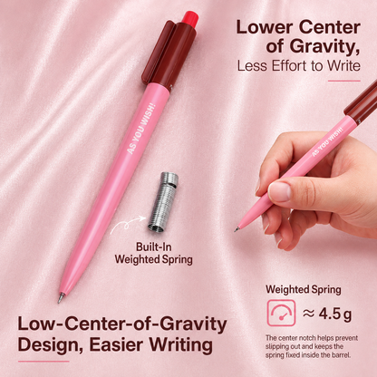 Strawberry Pie Color-Block Gel Pen Set (3 Pcs)