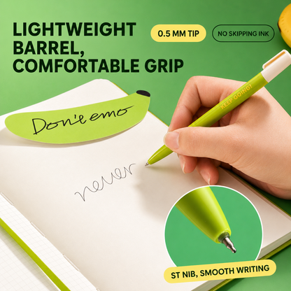 Banana Pie Color-Block Gel Pen Set (3 Pcs)