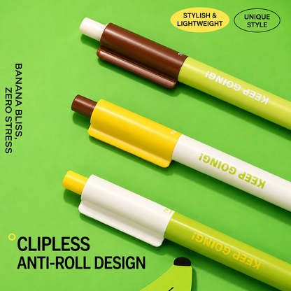 Banana Pie Color-Block Gel Pen Set (3 Pcs)