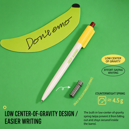 Banana Pie Color-Block Gel Pen Set (3 Pcs)