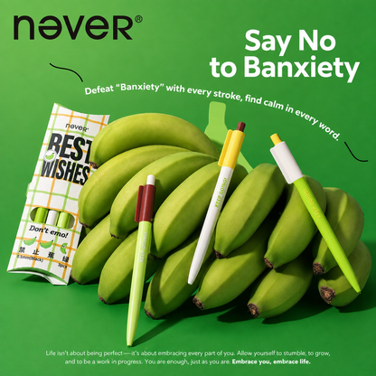 Banana Pie Color-Block Gel Pen Set (3 Pcs)
