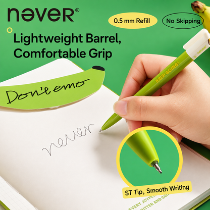 Banana Pie Color-Block Gel Pen Set (3 Pcs)