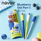 Blueberry Pie Color-Block Gel Pen Set (3 Pcs)