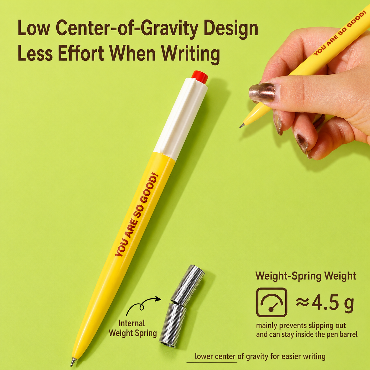 Apple Pie Color-Block Gel Pen Set (3 Pcs)