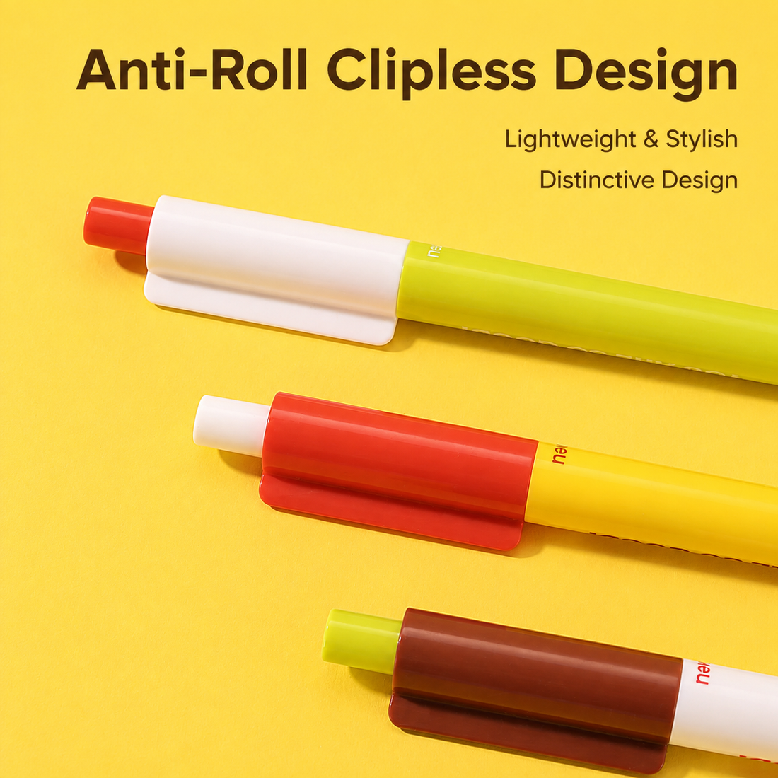 Apple Pie Color-Block Gel Pen Set (3 Pcs)