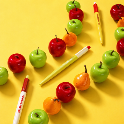 Apple Pie Color-Block Gel Pen Set (3 Pcs)