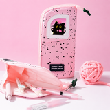 Yarn Kitten Standing Pencil Pouch 2-in-1 Fold-Down Pen Cup