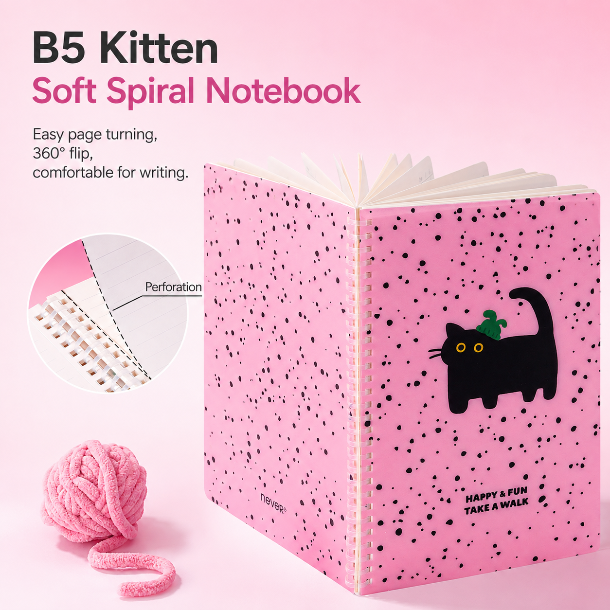 Yarn Kitten Aesthetic Stationery Gift Box Set (7 Items) by never - color option view for stationery gift set | Lumiyear