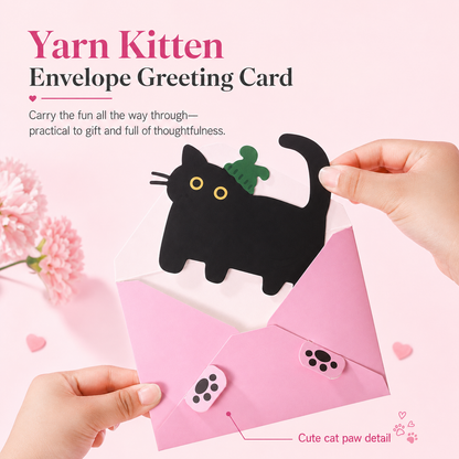 Yarn Kitten Aesthetic Stationery Gift Box Set (7 Items) by never - color option view for stationery gift set | Lumiyear
