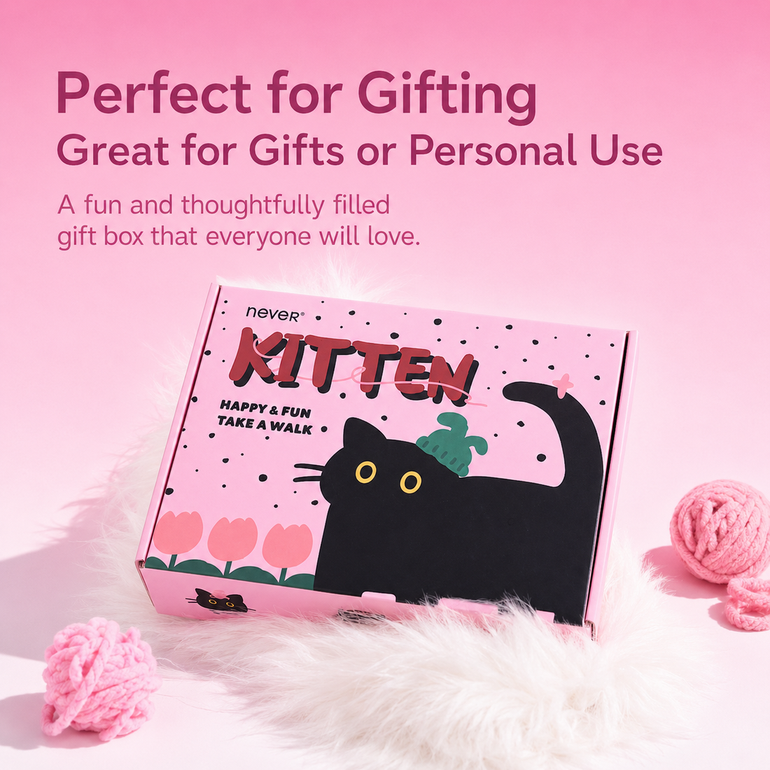 Yarn Kitten Aesthetic Stationery Gift Box Set (7 Items) by never - color option view for stationery gift set | Lumiyear