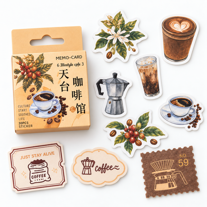 Cozy Coffee Time Stationery Gift Set