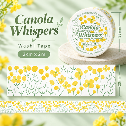Floral Scenery Botanical Washi Tape (20mm x 2m)