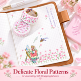 Floral Scenery Botanical Washi Tape (20mm x 2m)