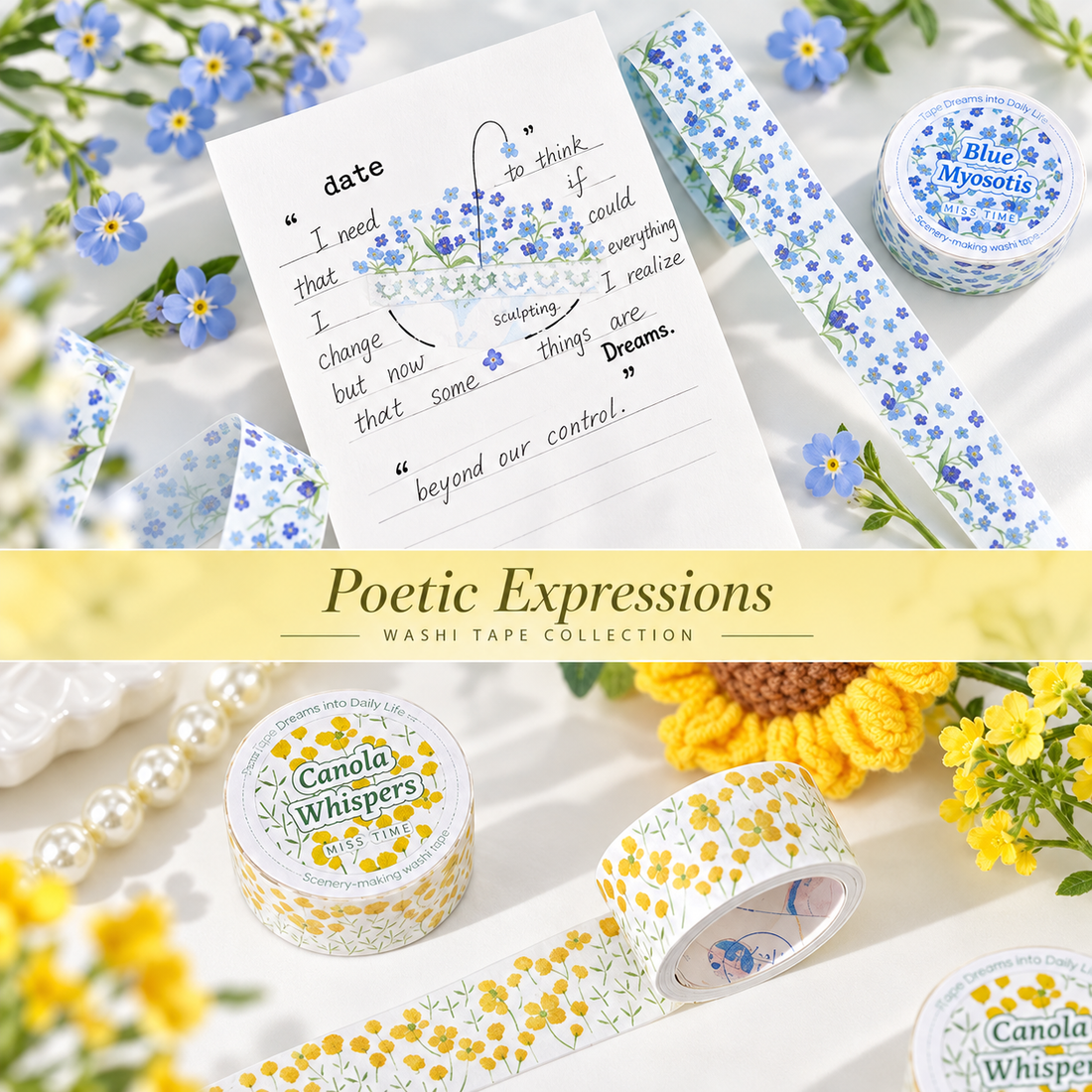 Floral Scenery Botanical Washi Tape (20mm x 2m)