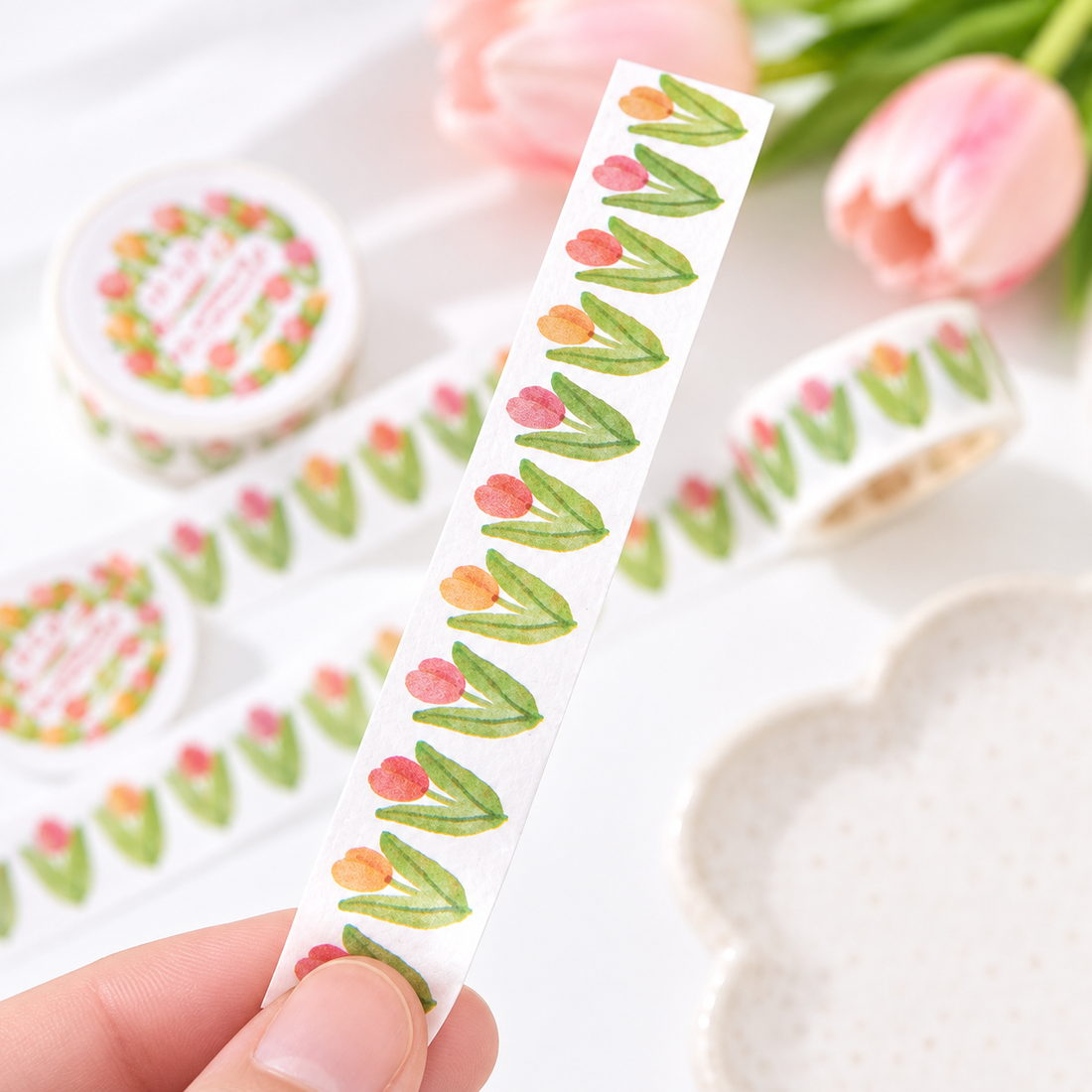 Floral Scenery Botanical Washi Tape (20mm x 2m)