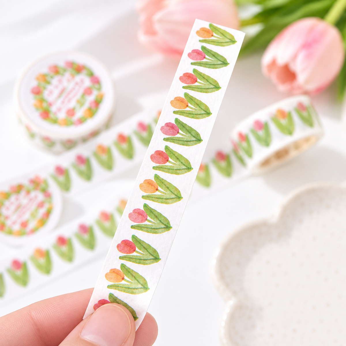 Floral Scenery Botanical Washi Tape (20mm x 2m)
