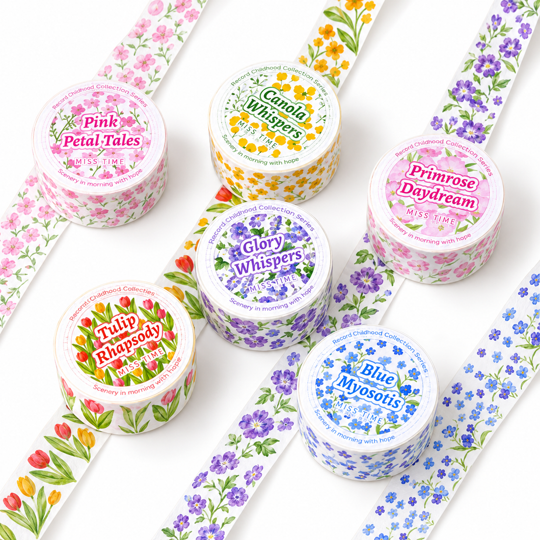 Floral Scenery Botanical Washi Tape (20mm x 2m)