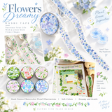Flower Vine Story Glitter PET Tape (15mm x 2m)