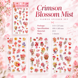 Wandering Blossom PET Floral Sticker Pack (3 Sheets)