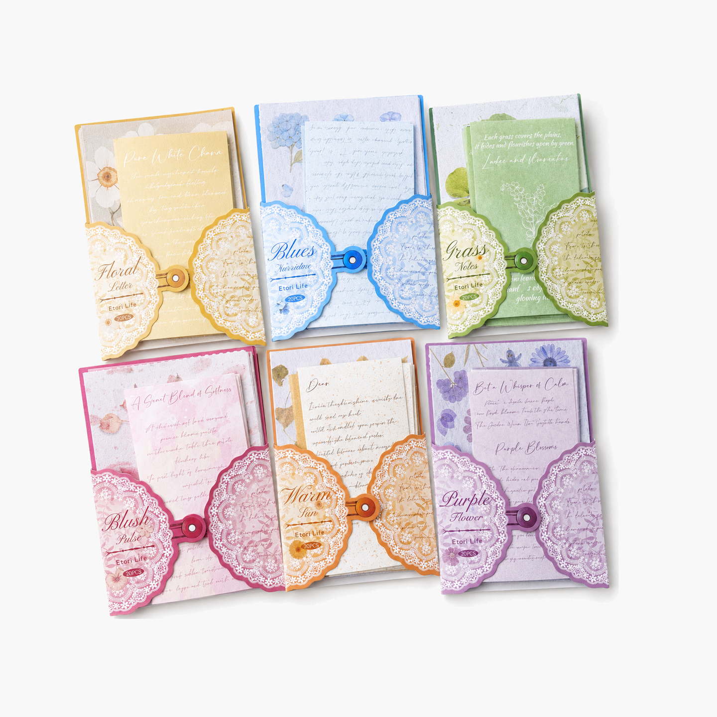 "Flora & Flower Note" Series Premium Vintage Botanical by zaomo - main product view for scrapbook decoration | Lumiyear