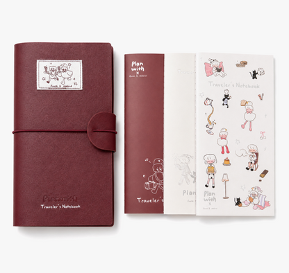 Planwith TN Traveler's Notebook Set (3 Inserts / 184 Pages)