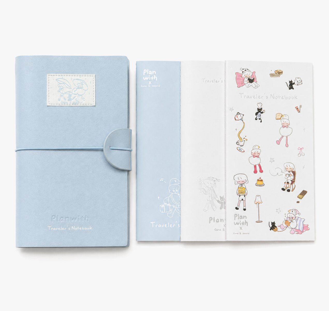 Planwith TN Traveler's Notebook Set (3 Inserts / 184 Pages)