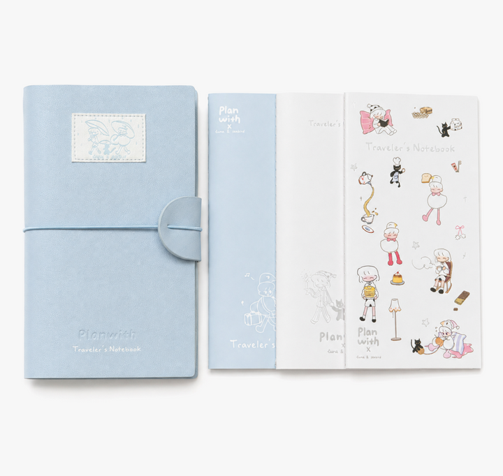 Planwith TN Traveler's Notebook Set (3 Inserts / 184 Pages)