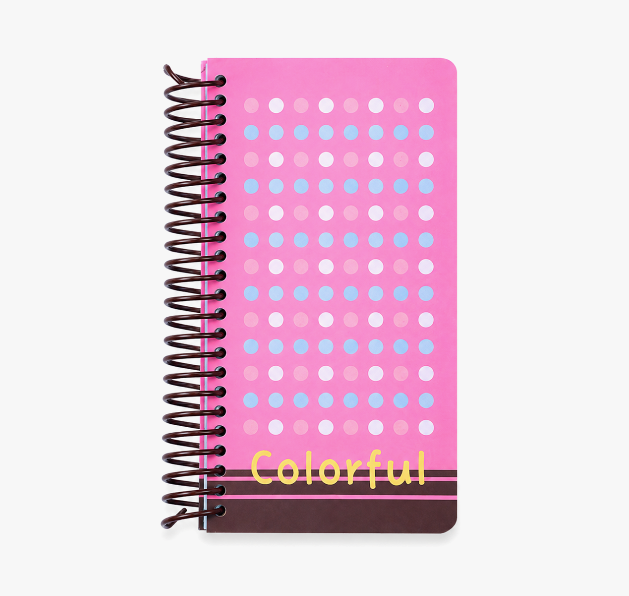 "Polka Dot Series" Soft Spiral Notebook by inrik - color option view for journaling notebook | Lumiyear
