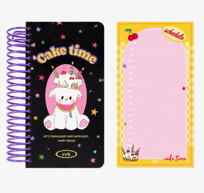 Illustrated 48K Spiral Notebook | Cute Cartoon Daily Planner Journal
