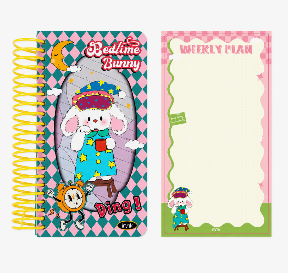 Illustrated 48K Spiral Notebook by inrik - color option view for journaling notebook | Lumiyear
