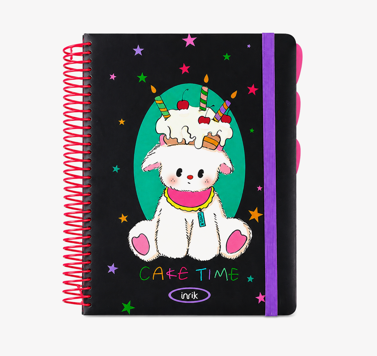 A4 Spiral Notebook with Elastic Band by inrik - color option view for journaling notebook | Lumiyear