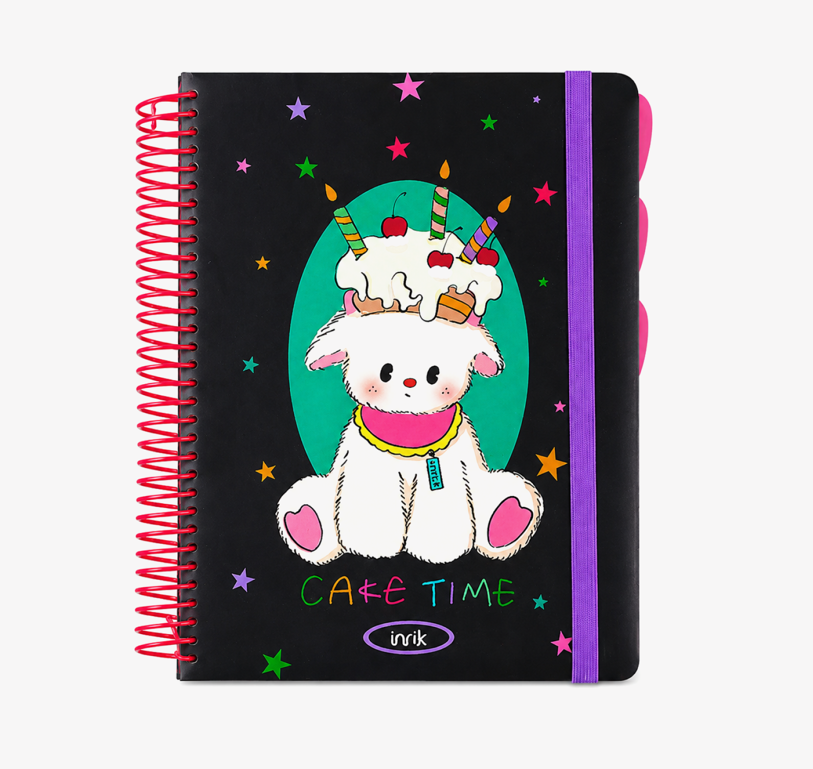 A4 Spiral Notebook with Elastic Band by inrik - color option view for journaling notebook | Lumiyear
