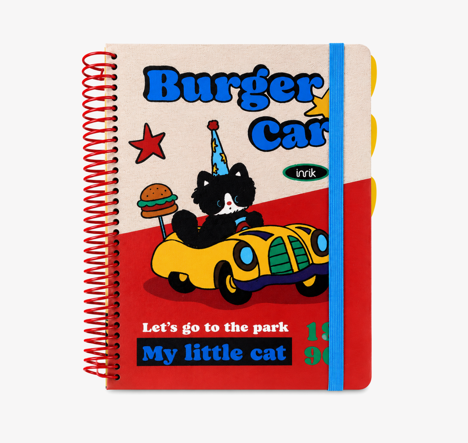 A4 Spiral Notebook with Elastic Band by inrik - color option view for journaling notebook | Lumiyear
