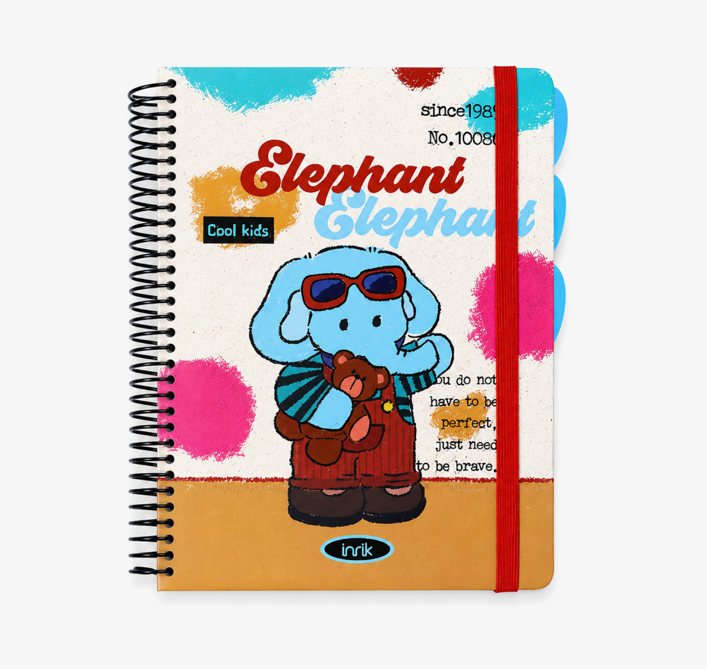 A4 Spiral Notebook with Elastic Band by inrik - color option view for journaling notebook | Lumiyear