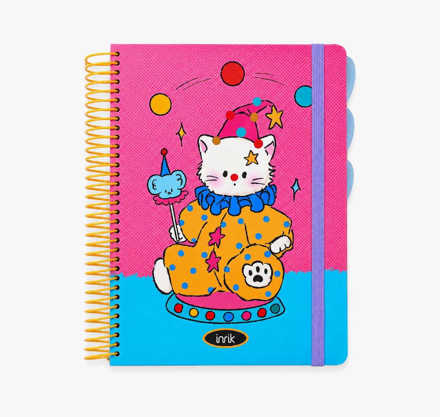 A4 Spiral Notebook with Elastic Band by inrik - color option view for journaling notebook | Lumiyear