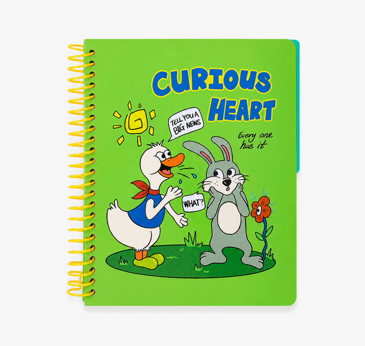 A5 Spiral Notebook with Perforated Pages | Cute Retro American Cartoon Journal