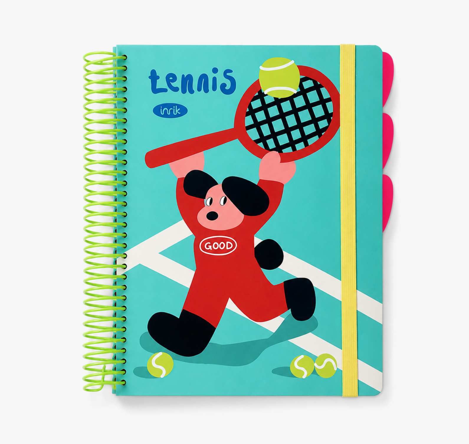 A4 Spiral Notebook with Elastic Band by inrik - color option view for journaling notebook | Lumiyear