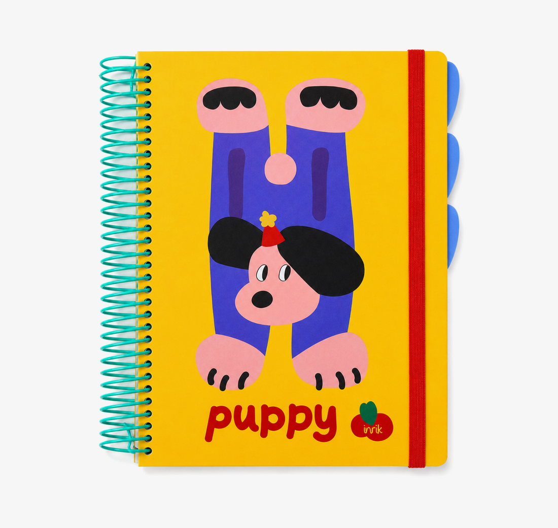 A4 Spiral Notebook with Elastic Band by inrik - color option view for journaling notebook | Lumiyear