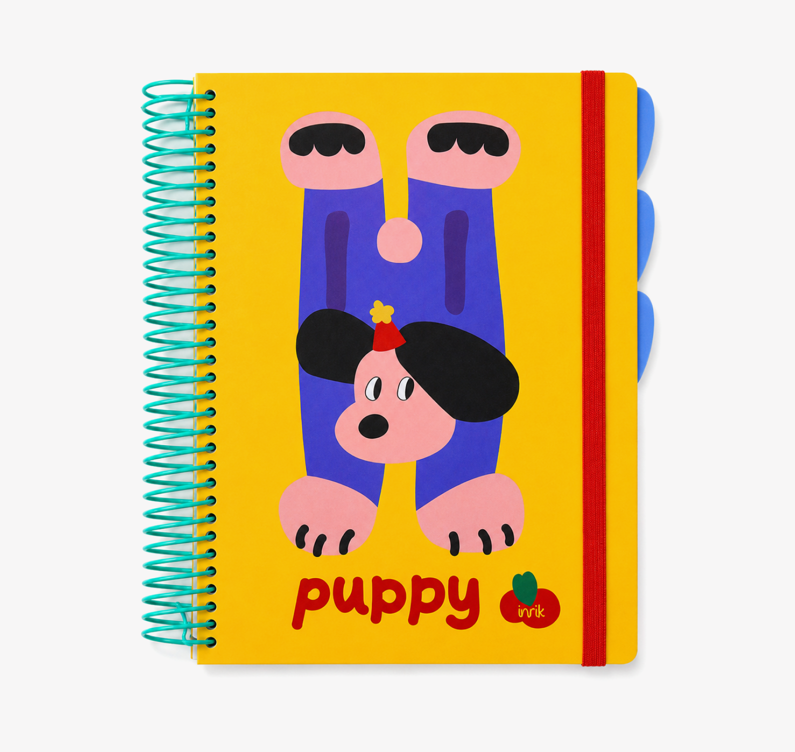 A4 Spiral Notebook with Elastic Band by inrik - color option view for journaling notebook | Lumiyear