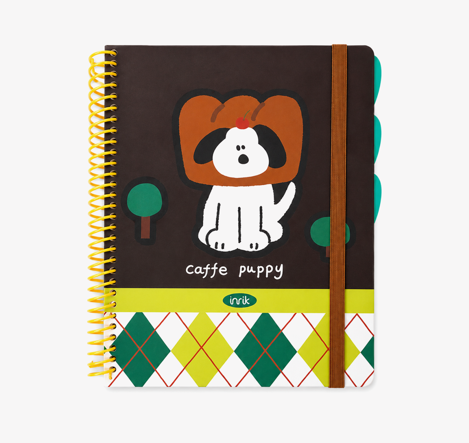 A4 Spiral Notebook with Elastic Band by inrik - lifestyle stationery view for journaling notebook | Lumiyear