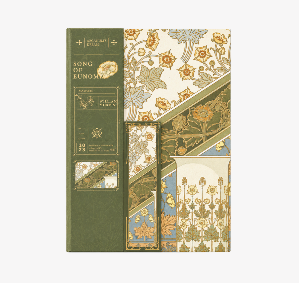 MISSTIME William Morris Vintage B5 Notebook Set | Cordless Magazine Journal - MISSTIME