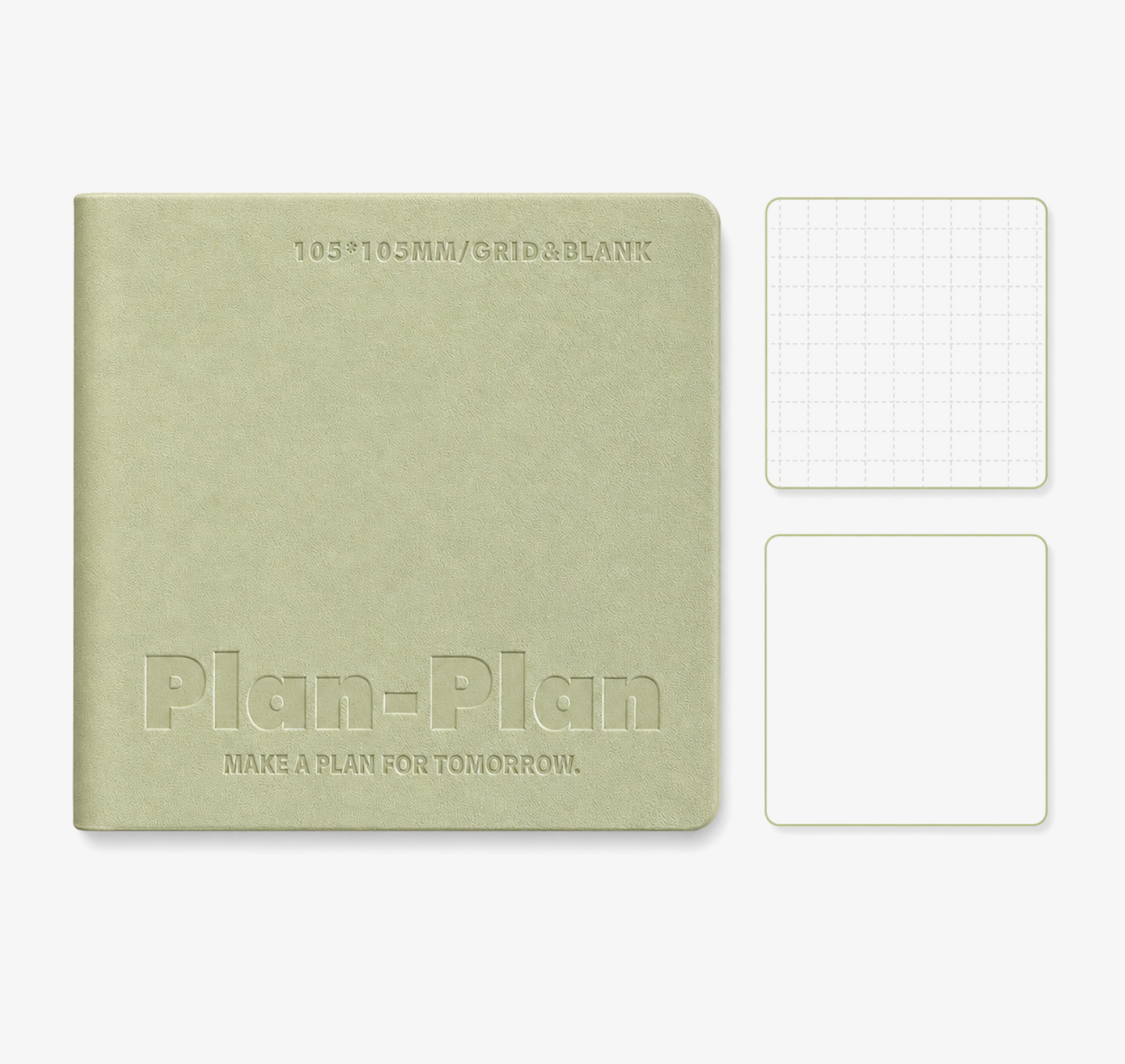CUBE Series Softcover Square Notebook by Planwith - color option view for journaling notebook | Lumiyear